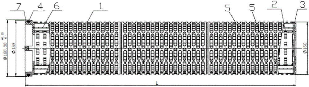 Renewable large flow filter core