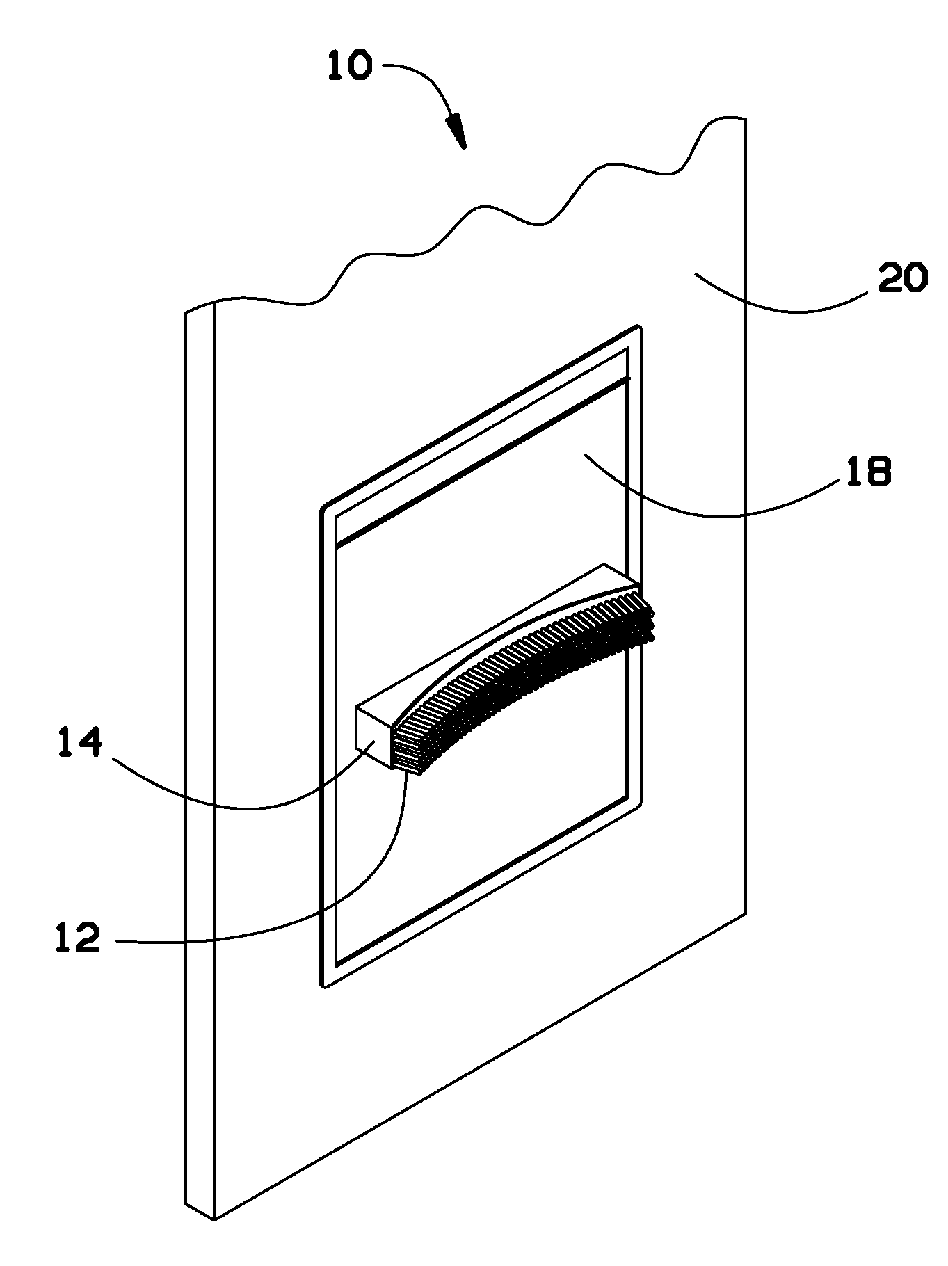 Brush attachment for pet door