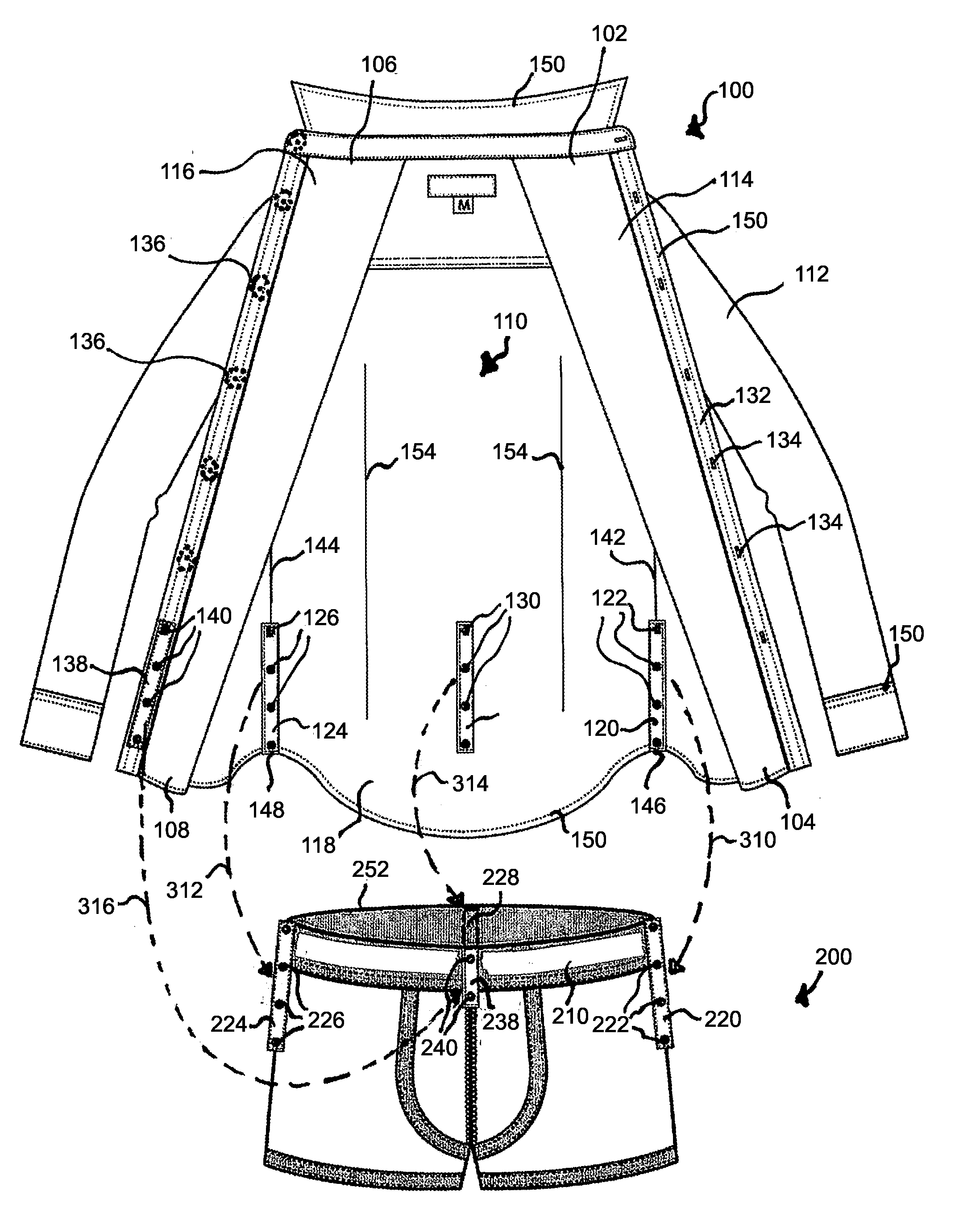 Shirt and Undergarment Attachment