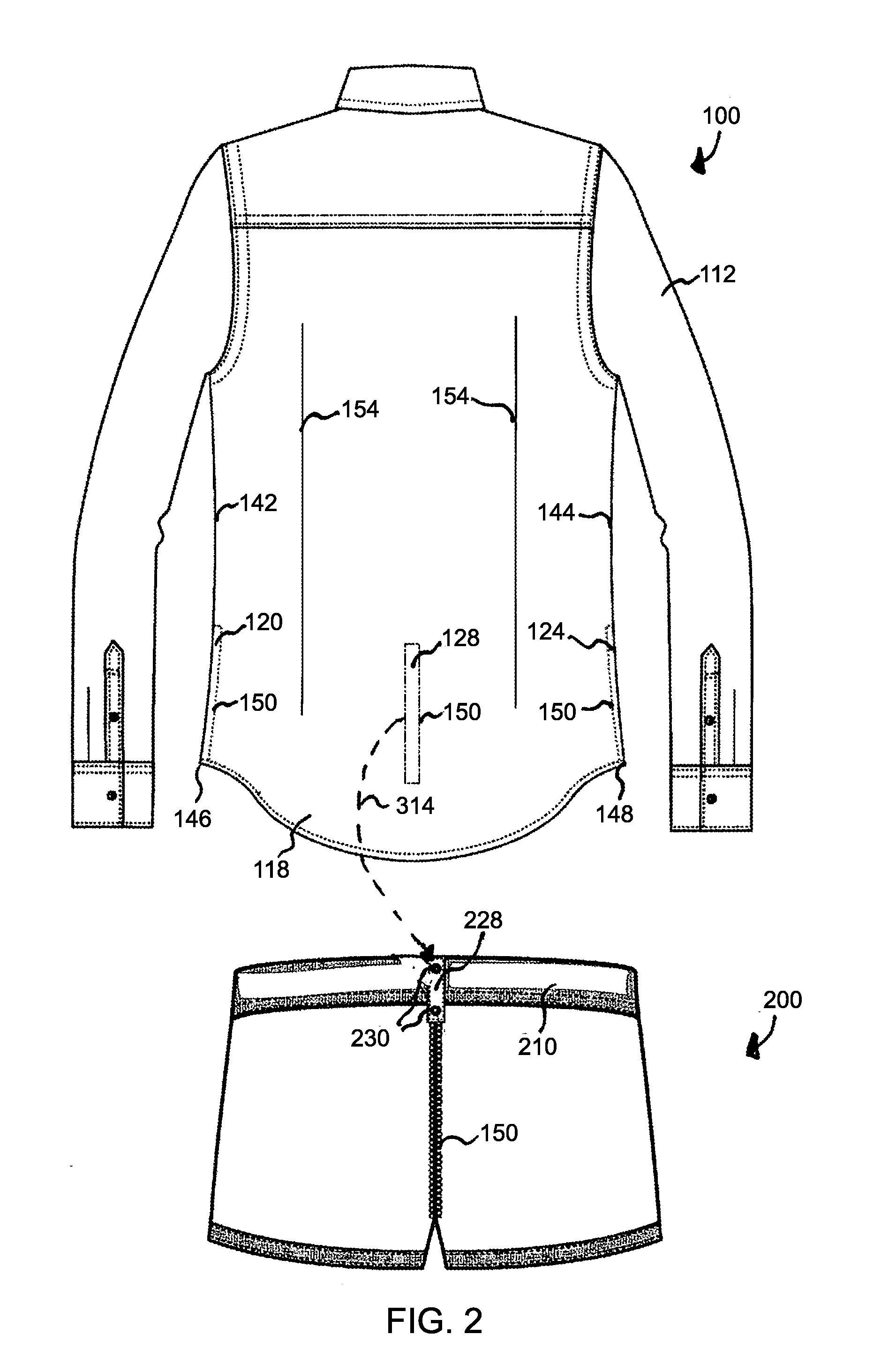 Shirt and Undergarment Attachment