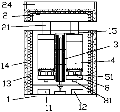 An outdoor new energy-powered garbage bin automatic sorting device