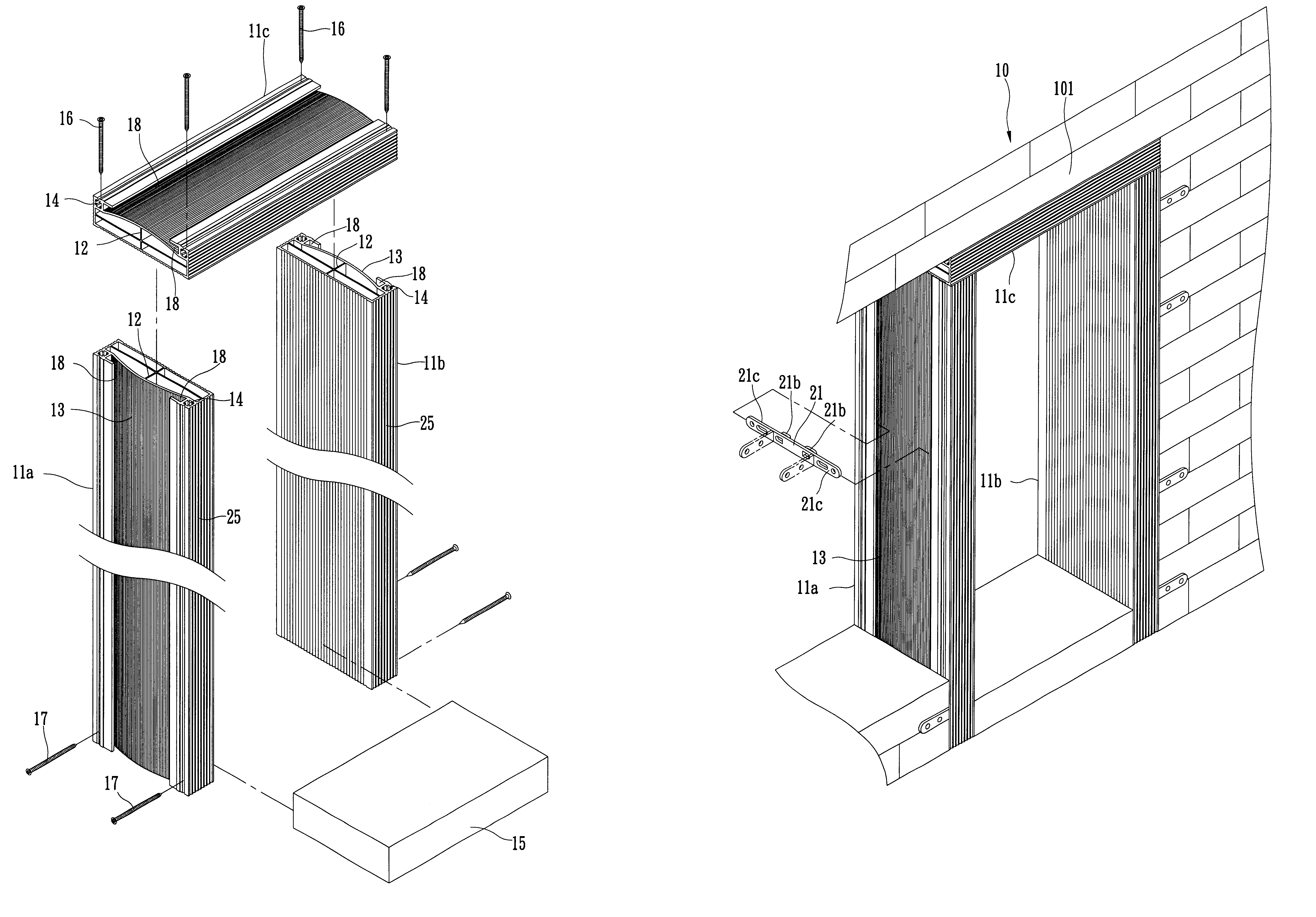 Auxiliary frame for improving conventional frame and method for working the same