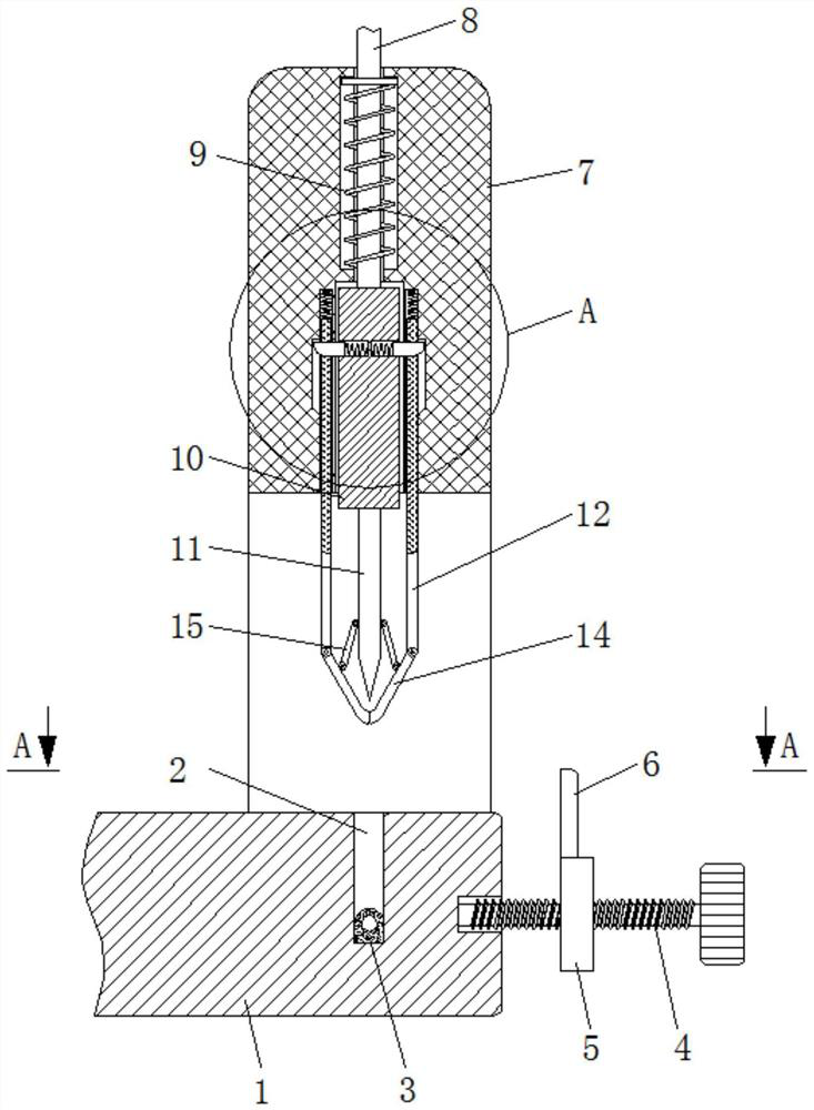 Connecting rod transmission-based identification photo cutting device for photo studio