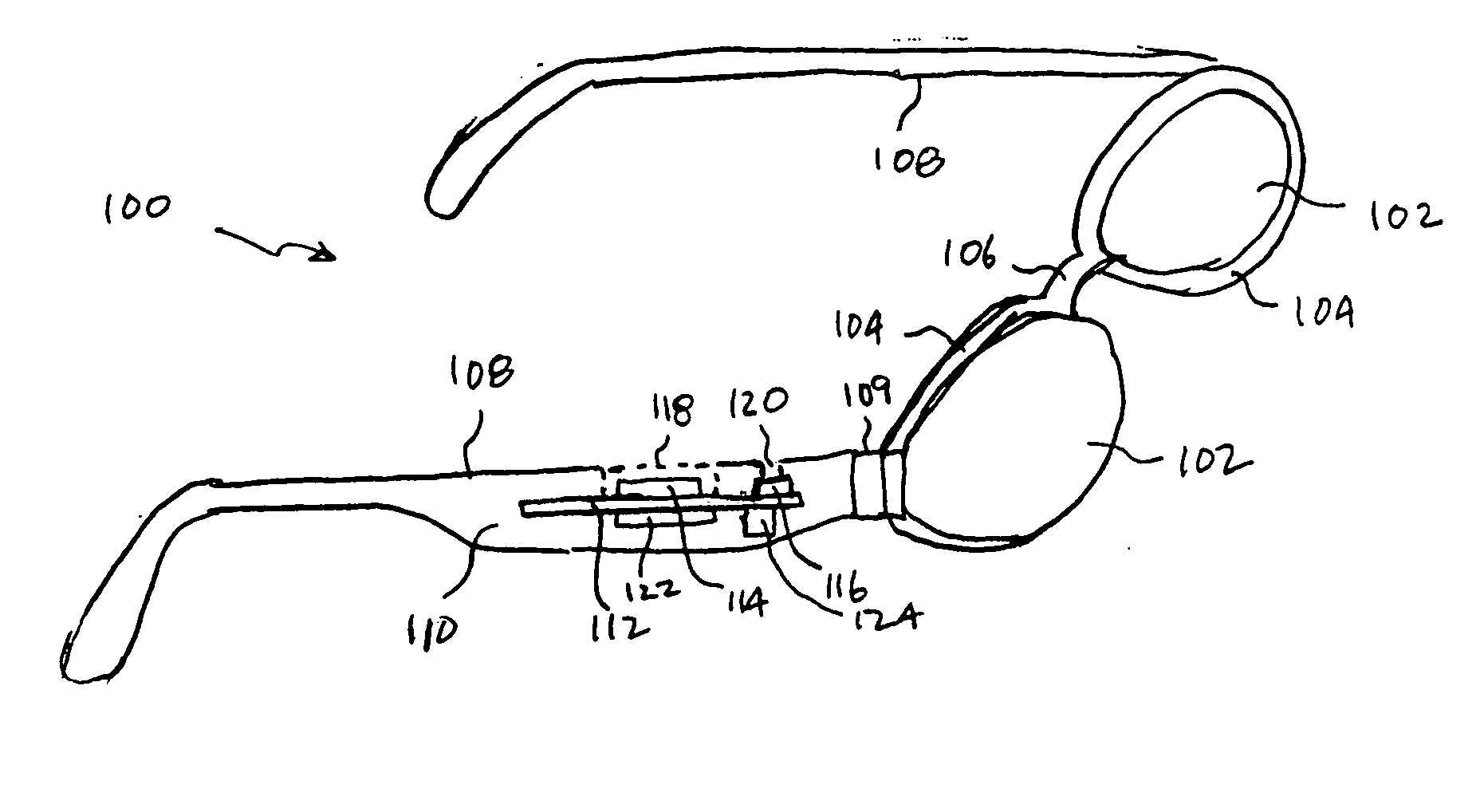 Eyewear with radiation detection system