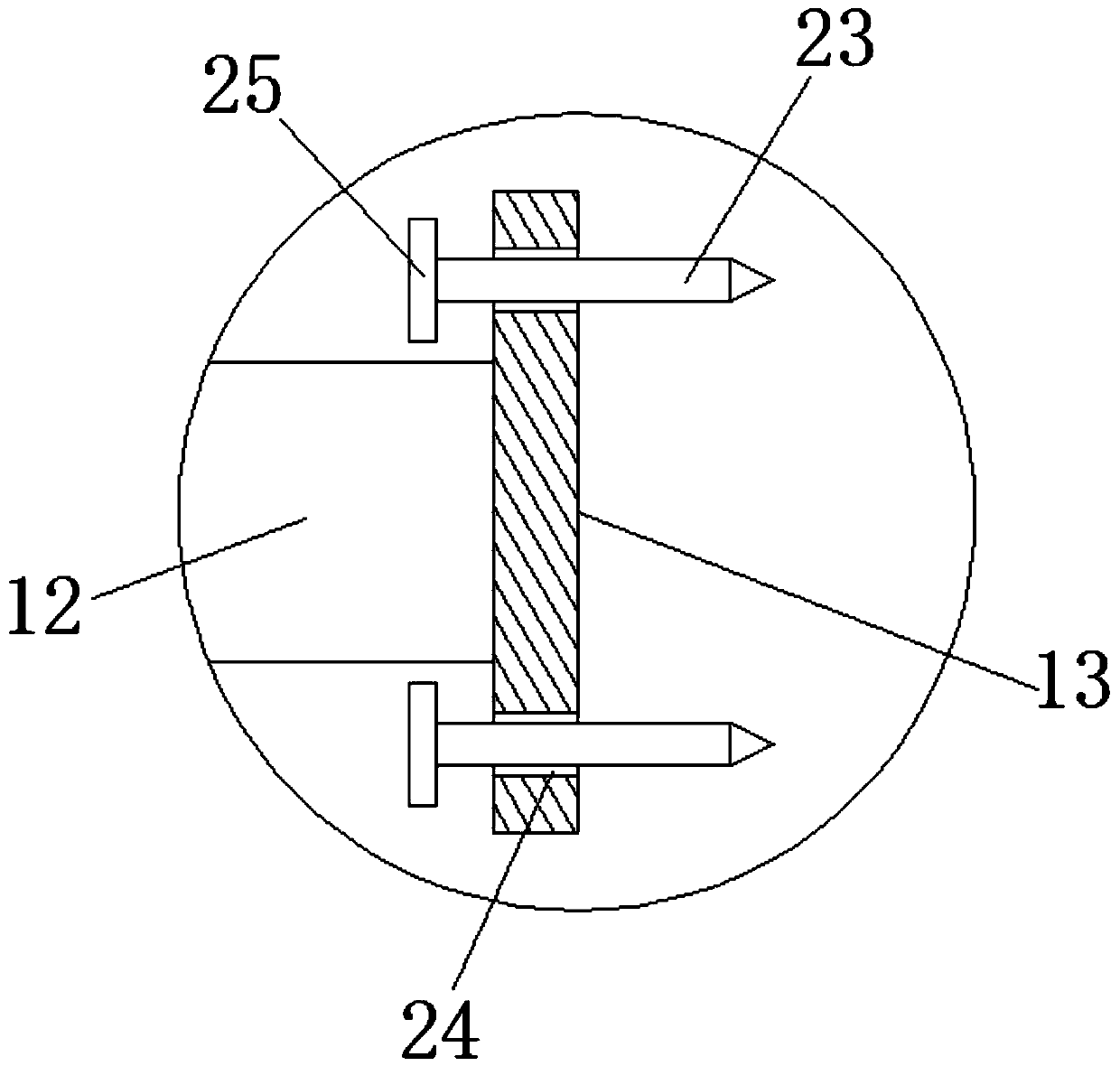 Convenient-to-mount agricultural and forestry wood reinforcing device