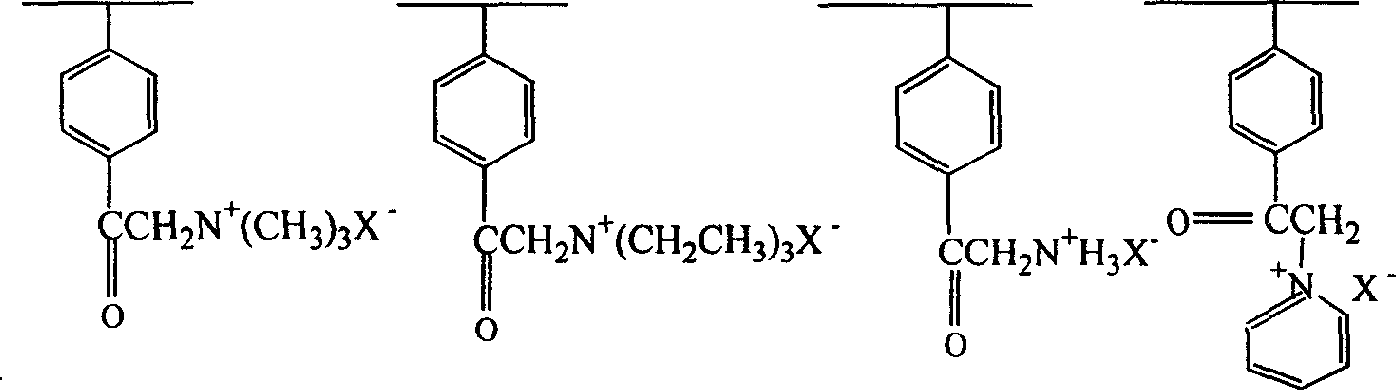 Quaternary ammonium type anion exchange agent and its preparation method