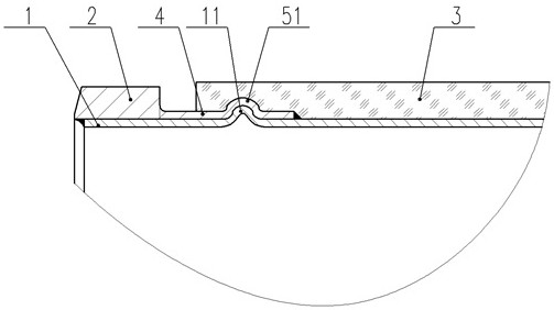 Glass fiber reinforced plastic reinforced metal pipeline