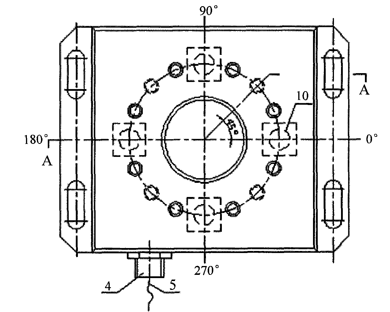 Piezoelectric-type four-dimensional cutting force-measuring platform