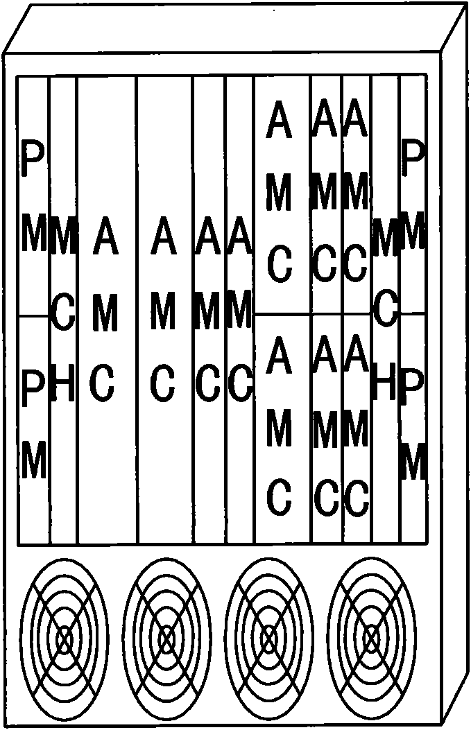 Backboard component and communication equipment using same