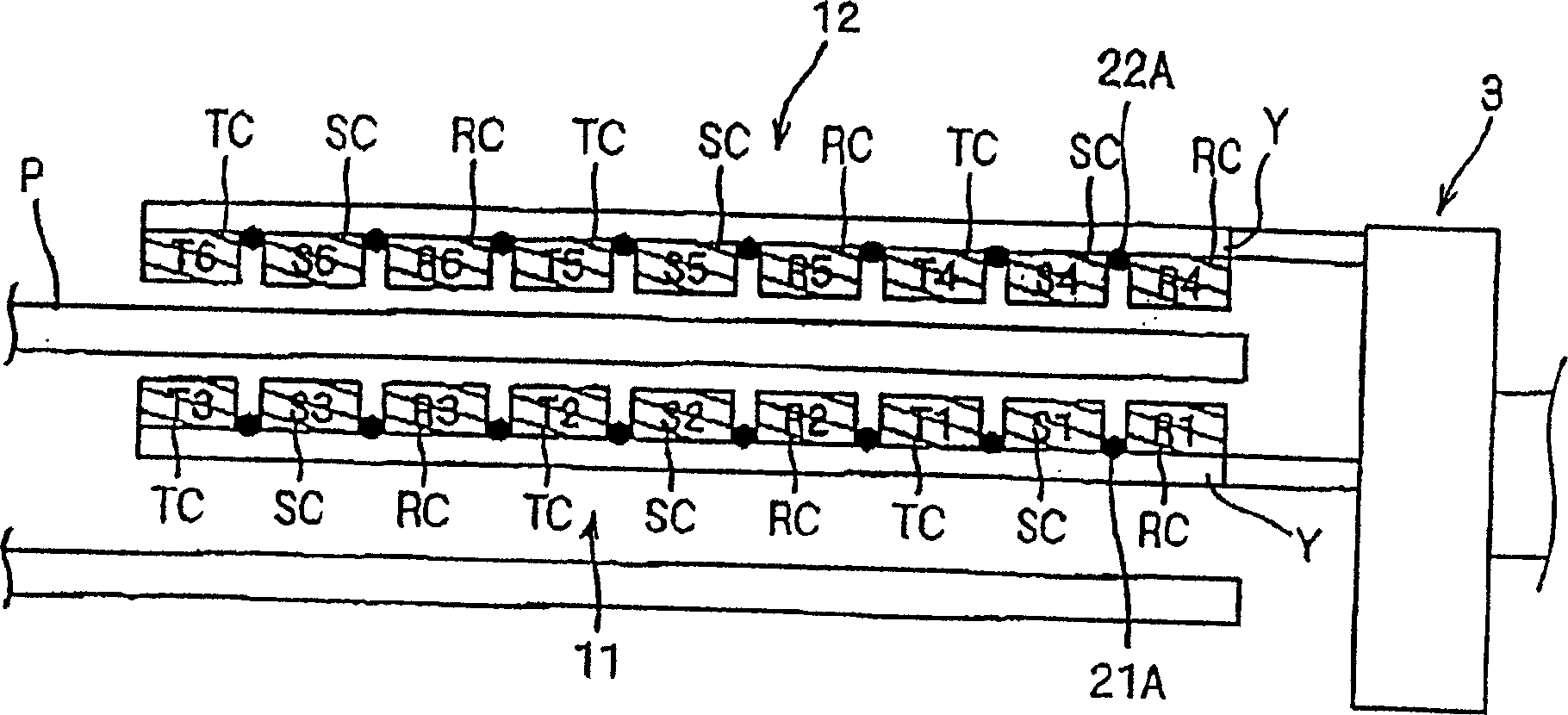 Method and device for flaw detection of magnetic powder