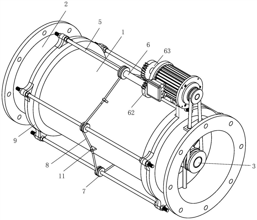 Self-unblocking sewage pump based on flexible pump body