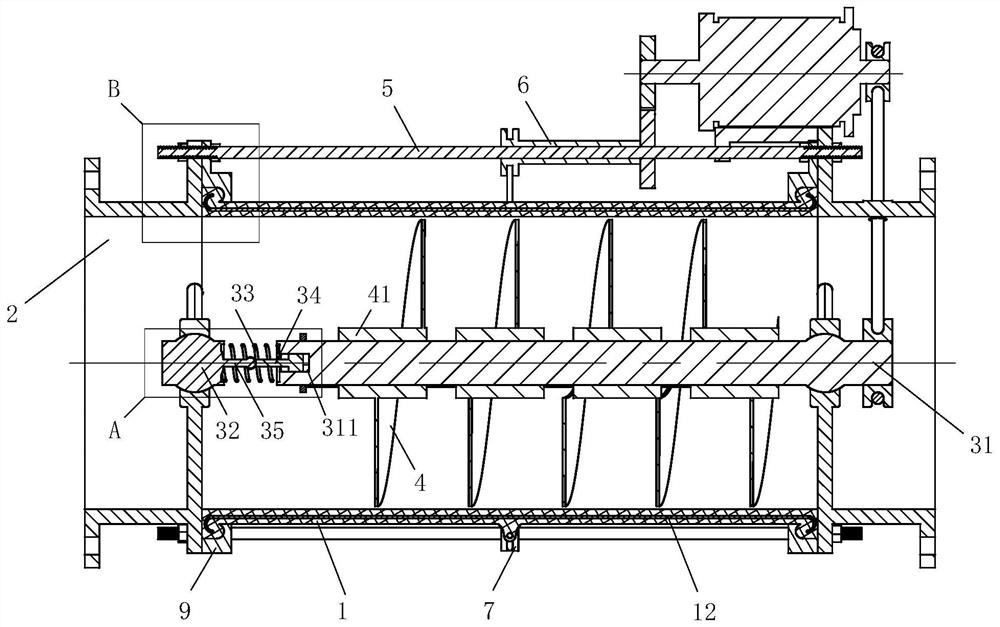 Self-unblocking sewage pump based on flexible pump body