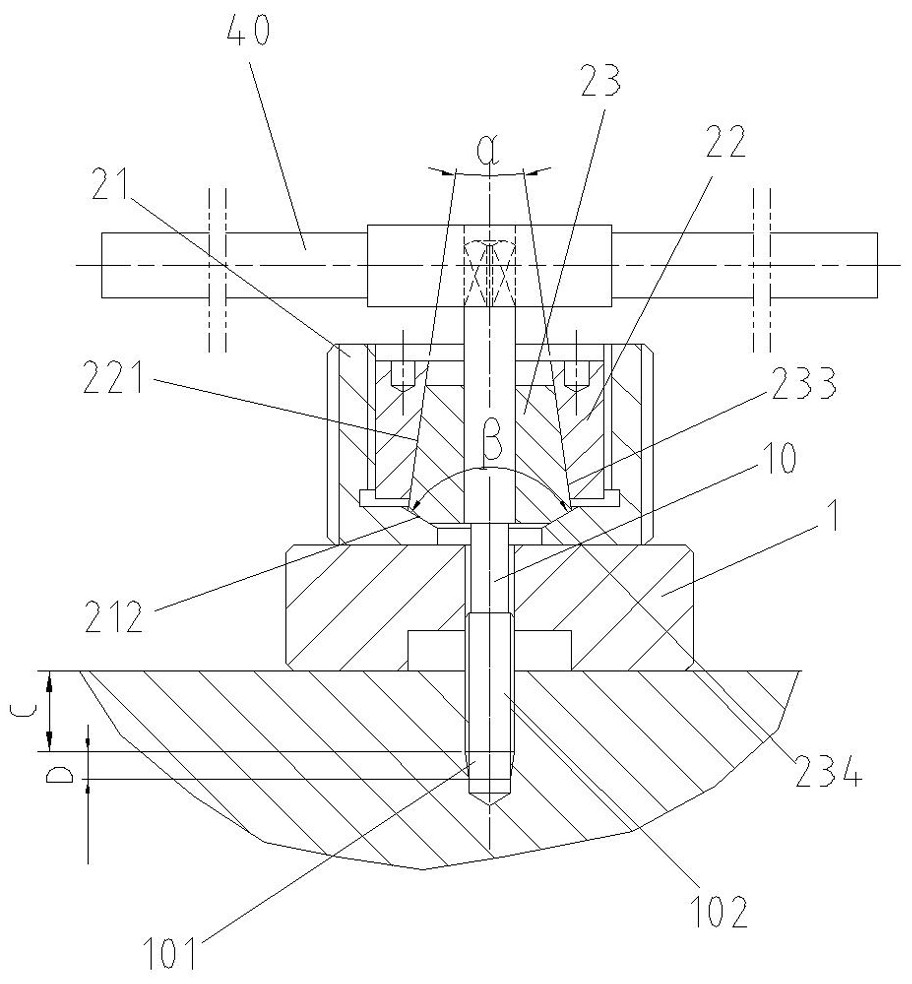 Manual threaded hole tapping tool and method