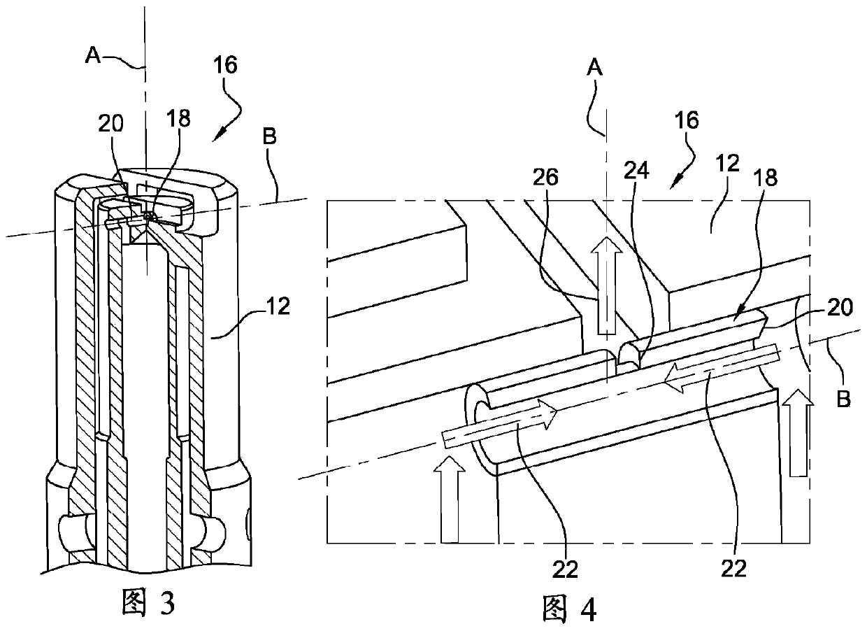 Flat-jet fuel injector for an aircraft turbine engine