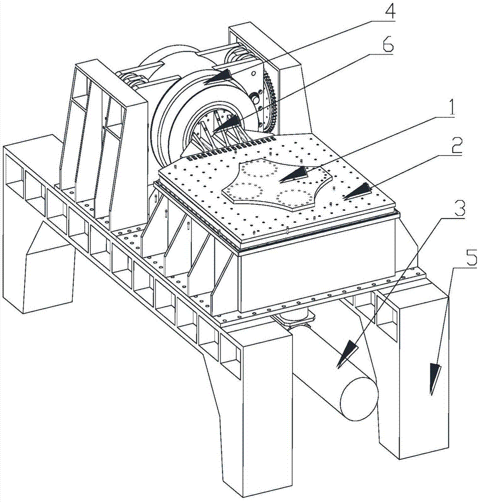 Horizontal vibration test device capable of directly hanging test piece