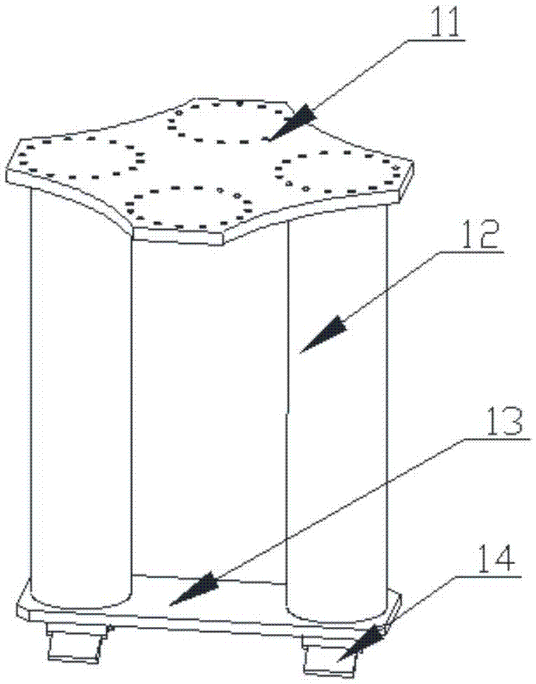 Horizontal vibration test device capable of directly hanging test piece