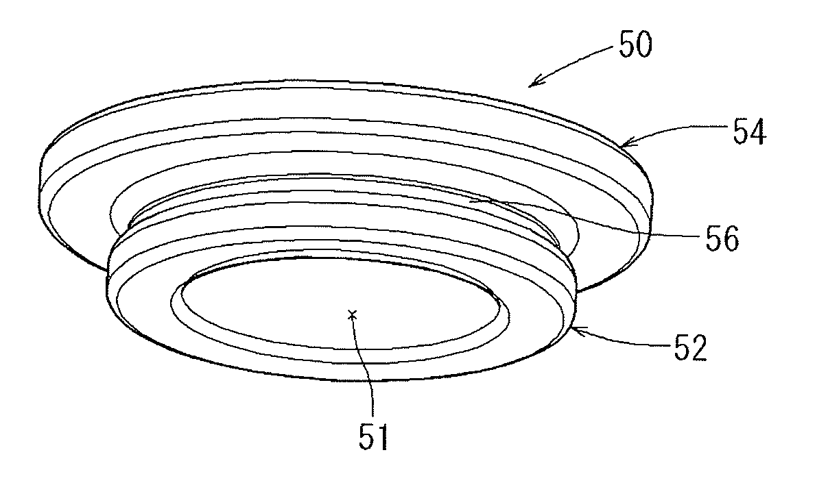 Fastener for fastening a resin component