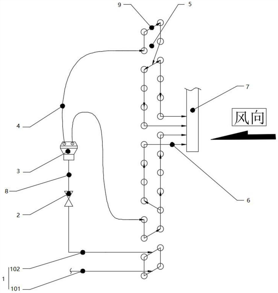 Evaporator heat exchange system applicable to heating in northern areas