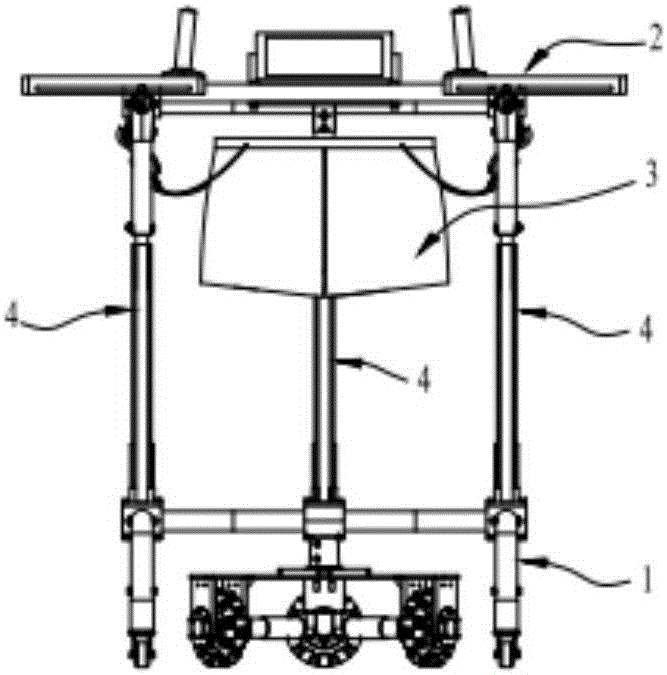 Following type lower limb motion rehabilitation omnidirectional mobile robot