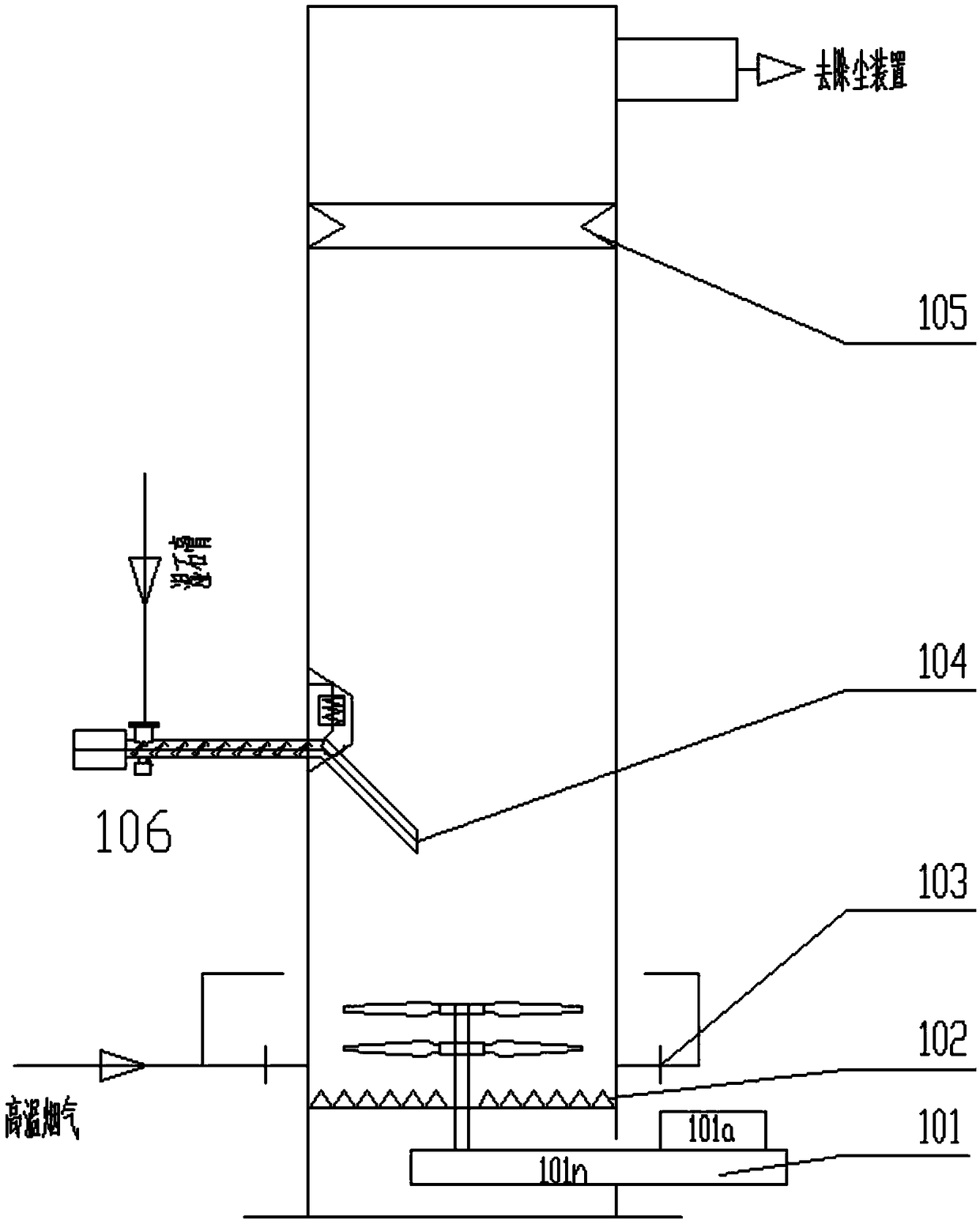 Wet-process desulphurization gypsum drying treatment device