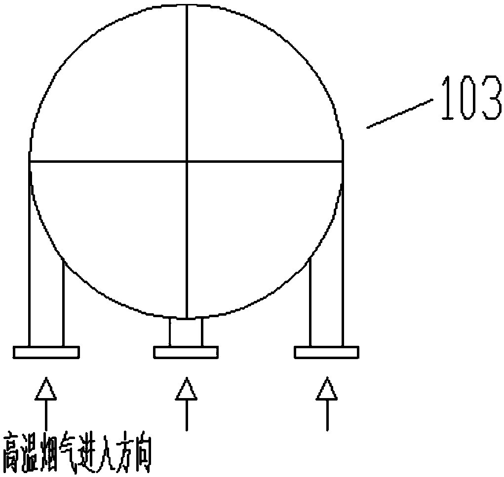 Wet-process desulphurization gypsum drying treatment device