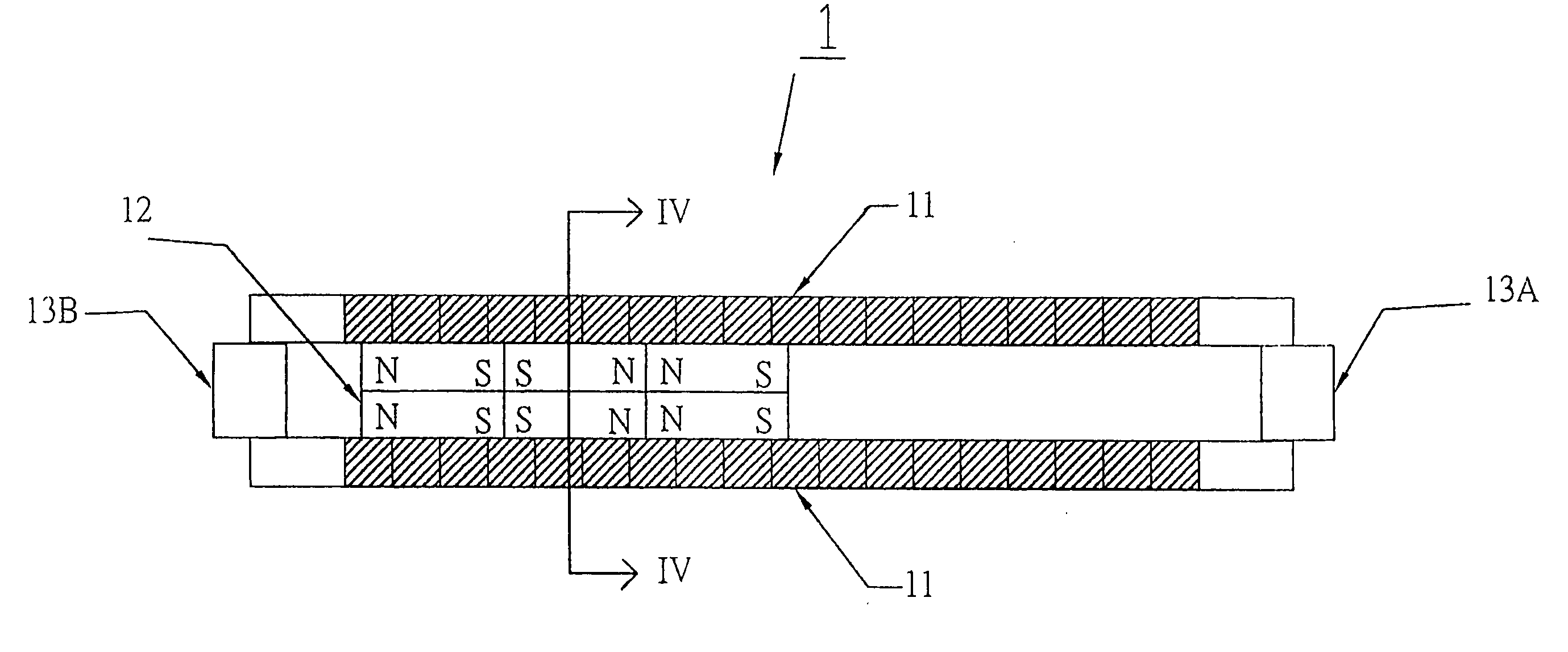 Linear electric generator having an improved magnet and coil structure, and method of manufacture