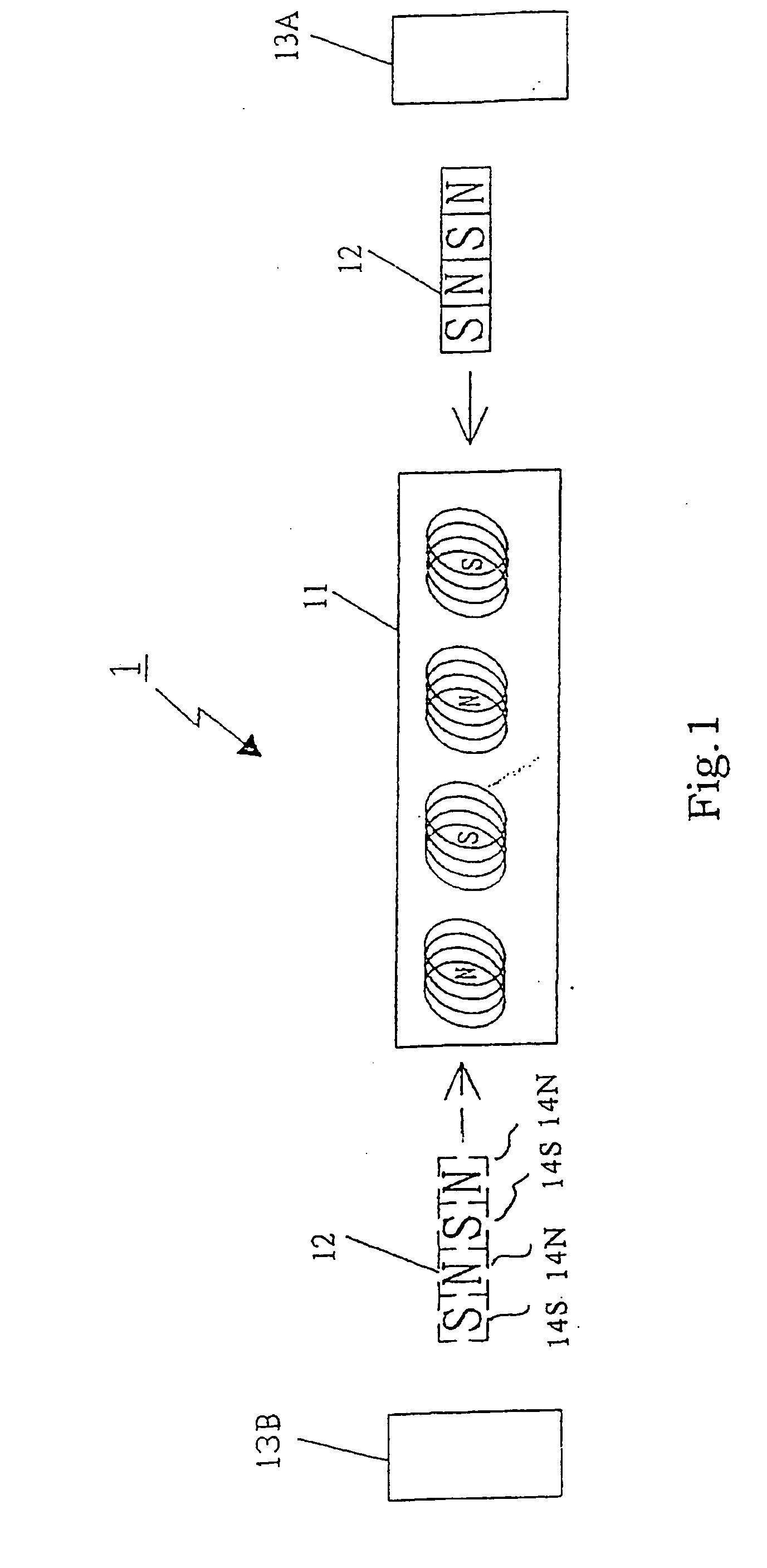 Linear electric generator having an improved magnet and coil structure, and method of manufacture