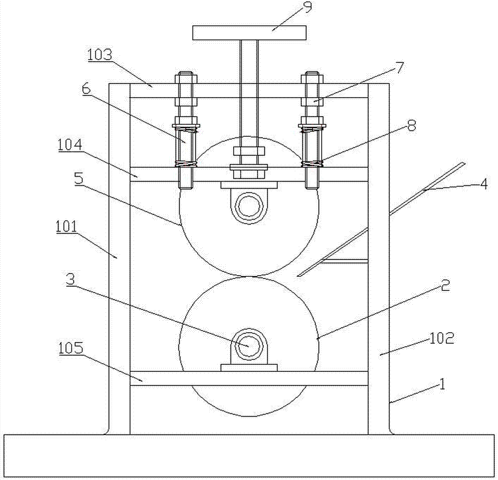 Viscose filament feeding device