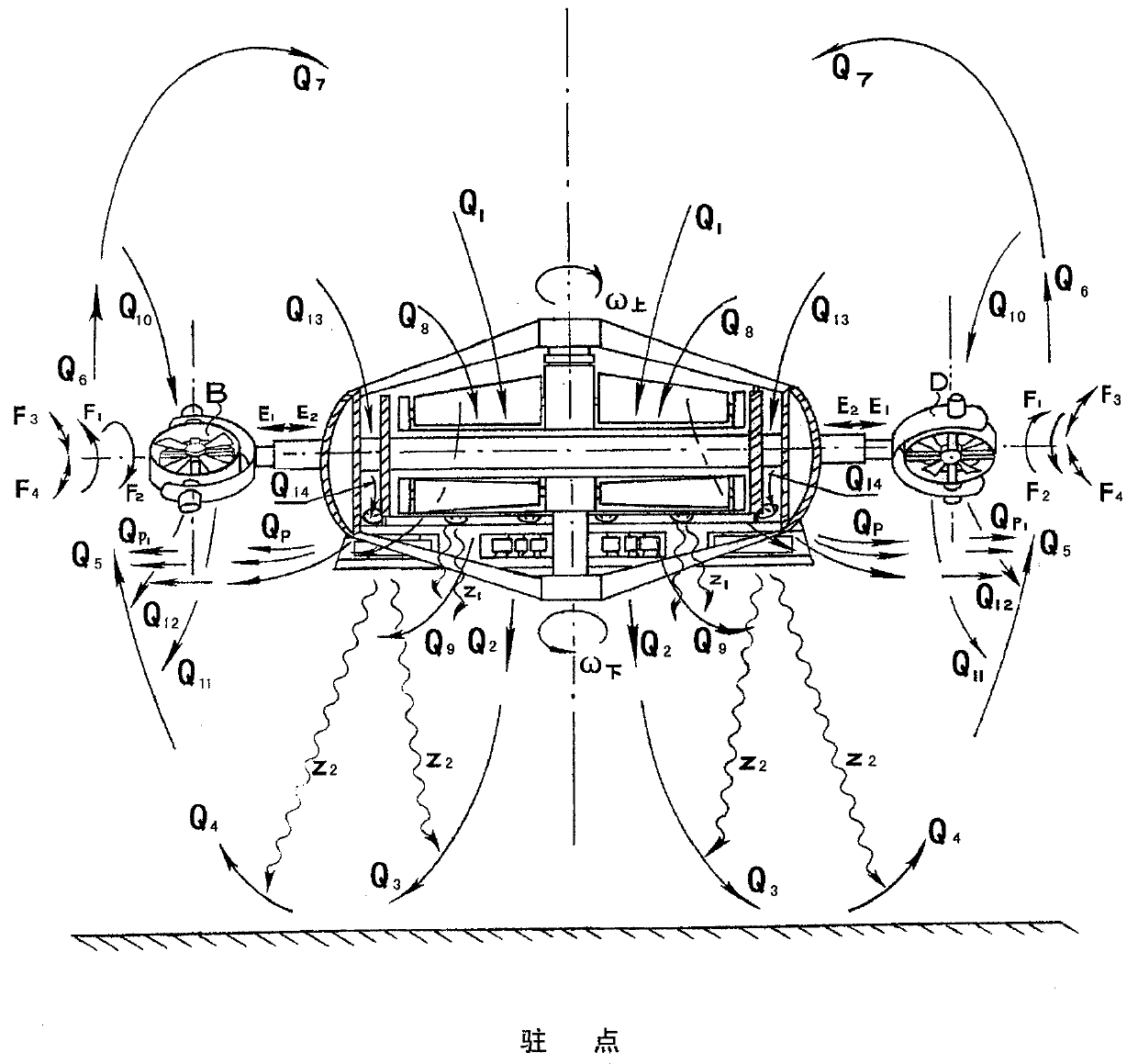 Mountain and ravine multifunctional flying crane cross-country ambulance vehicle and its control method