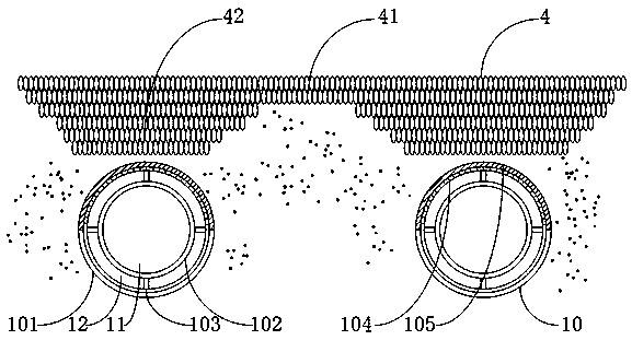 Sandy soil fertility promoting circulating system