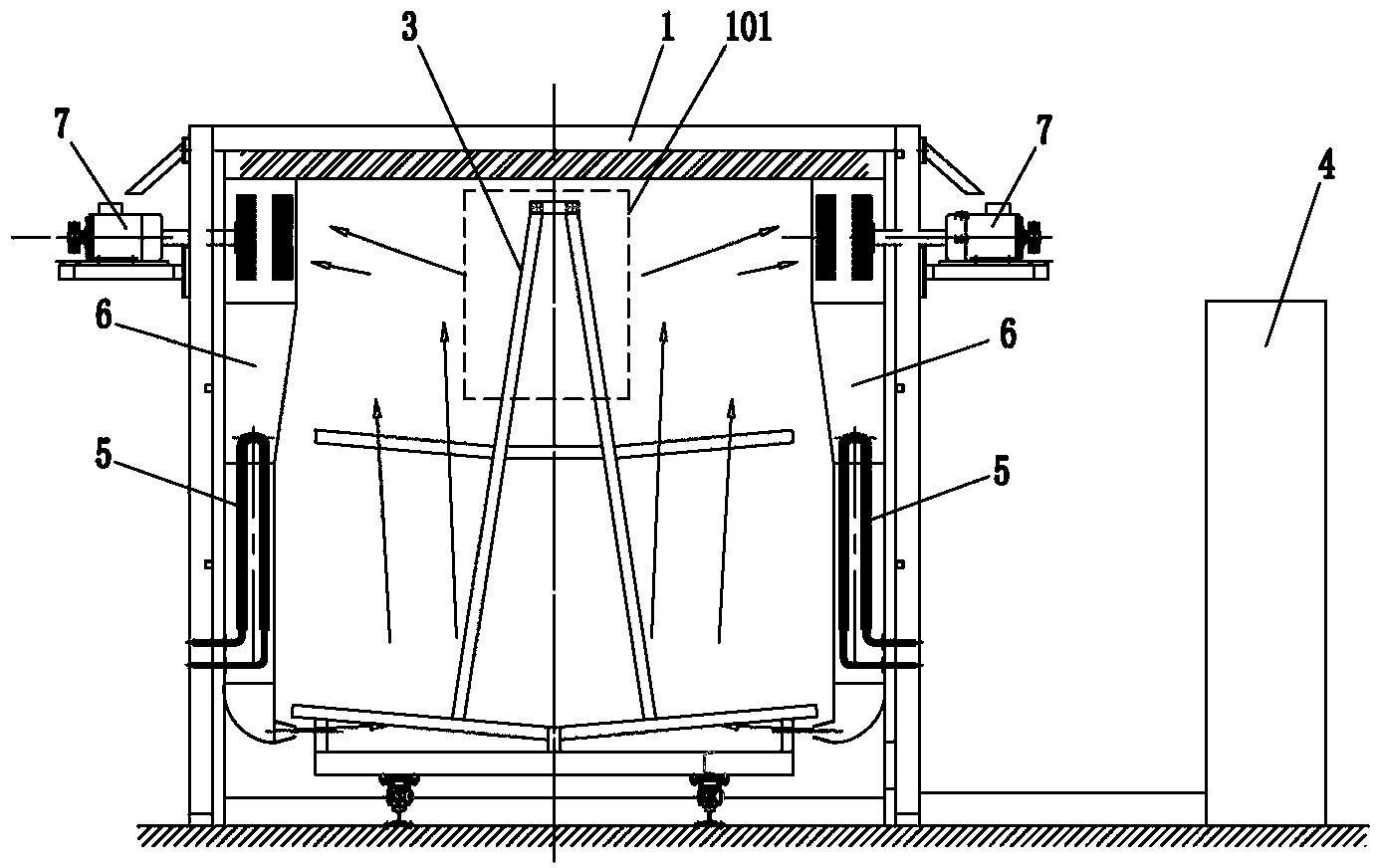 Novel toughened-glass homogenizing furnace