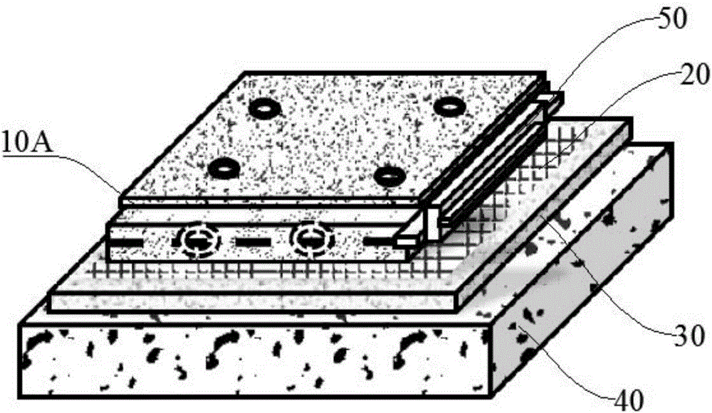 Water-permeable pavement paving board and water-permeable pavement paving structure