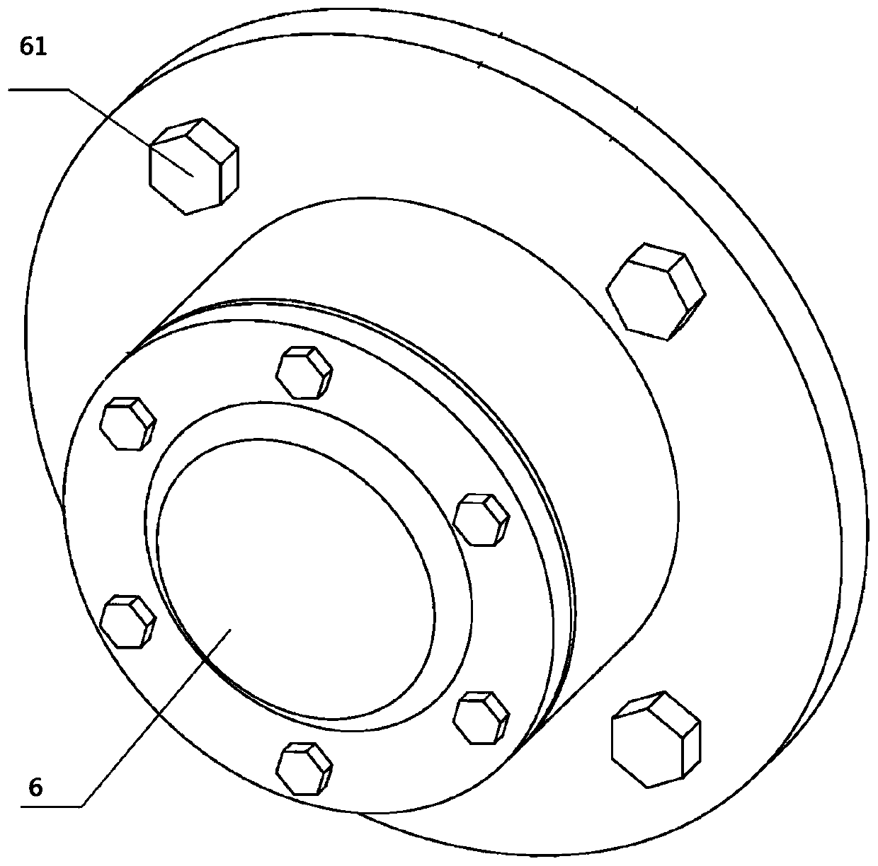 Multistage centrifugal fan bearing removal device and method