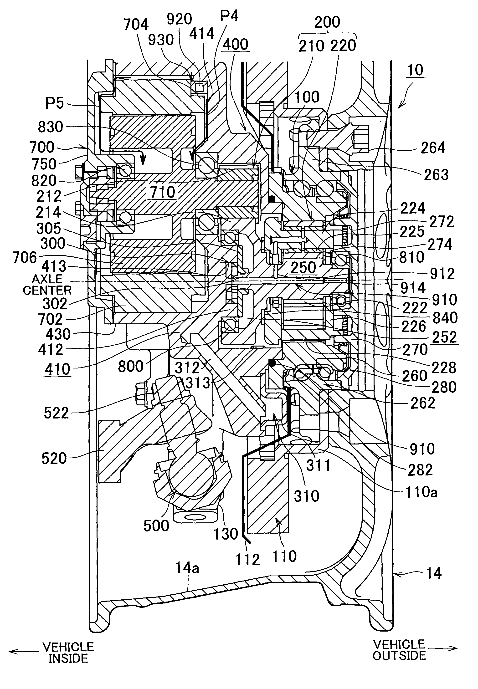 Wheel assembly with in-wheel motor