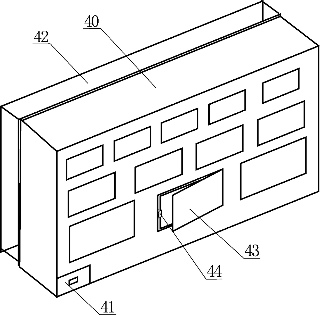 Residential cargo storage machine with air filter