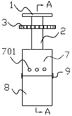 Slicing and slitting device for fruits, vegetables and tubers