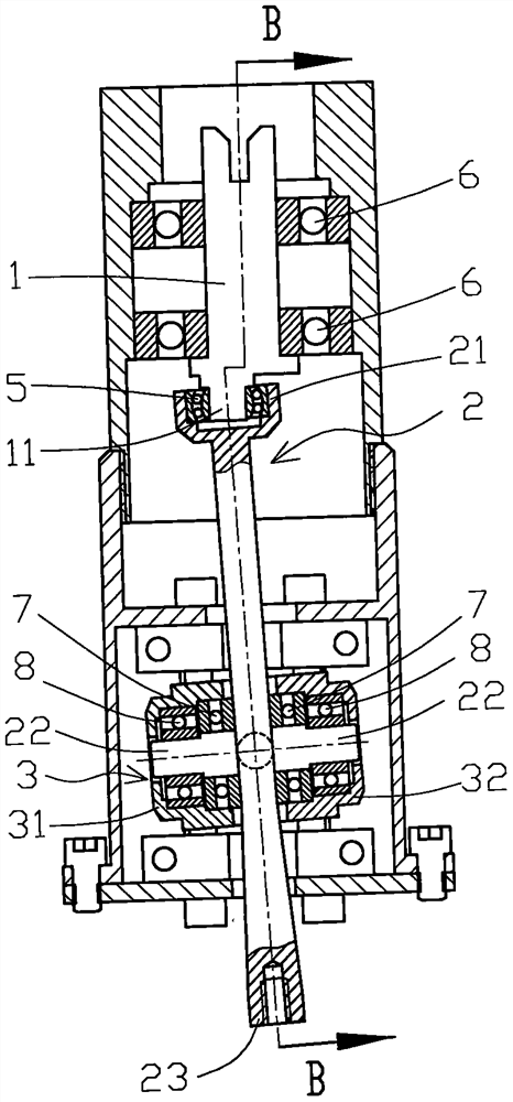 Transmission mechanism for realizing spherical circle revolution as well as stirring machine, camera and massager provided with transmission mechanisms correspondingly