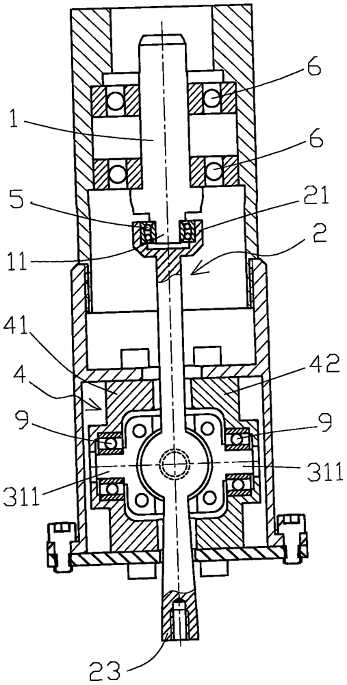 Transmission mechanism for realizing spherical circle revolution as well as stirring machine, camera and massager provided with transmission mechanisms correspondingly