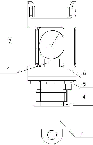 Unhooking device controlled by steering engine