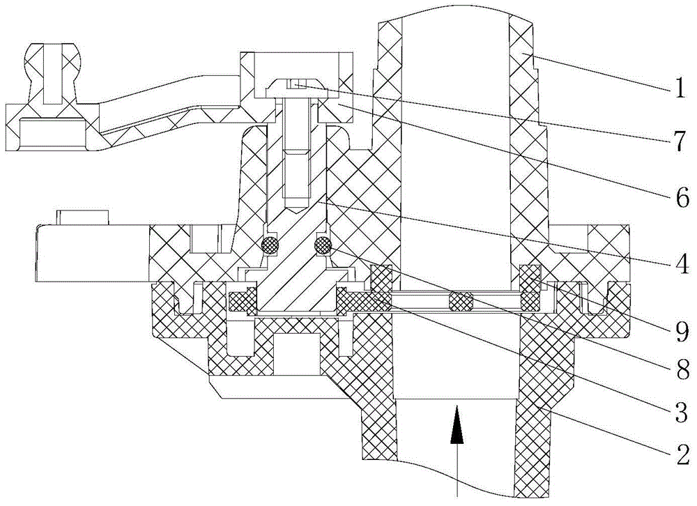 Pressure-bearing and sealing structure of water valve