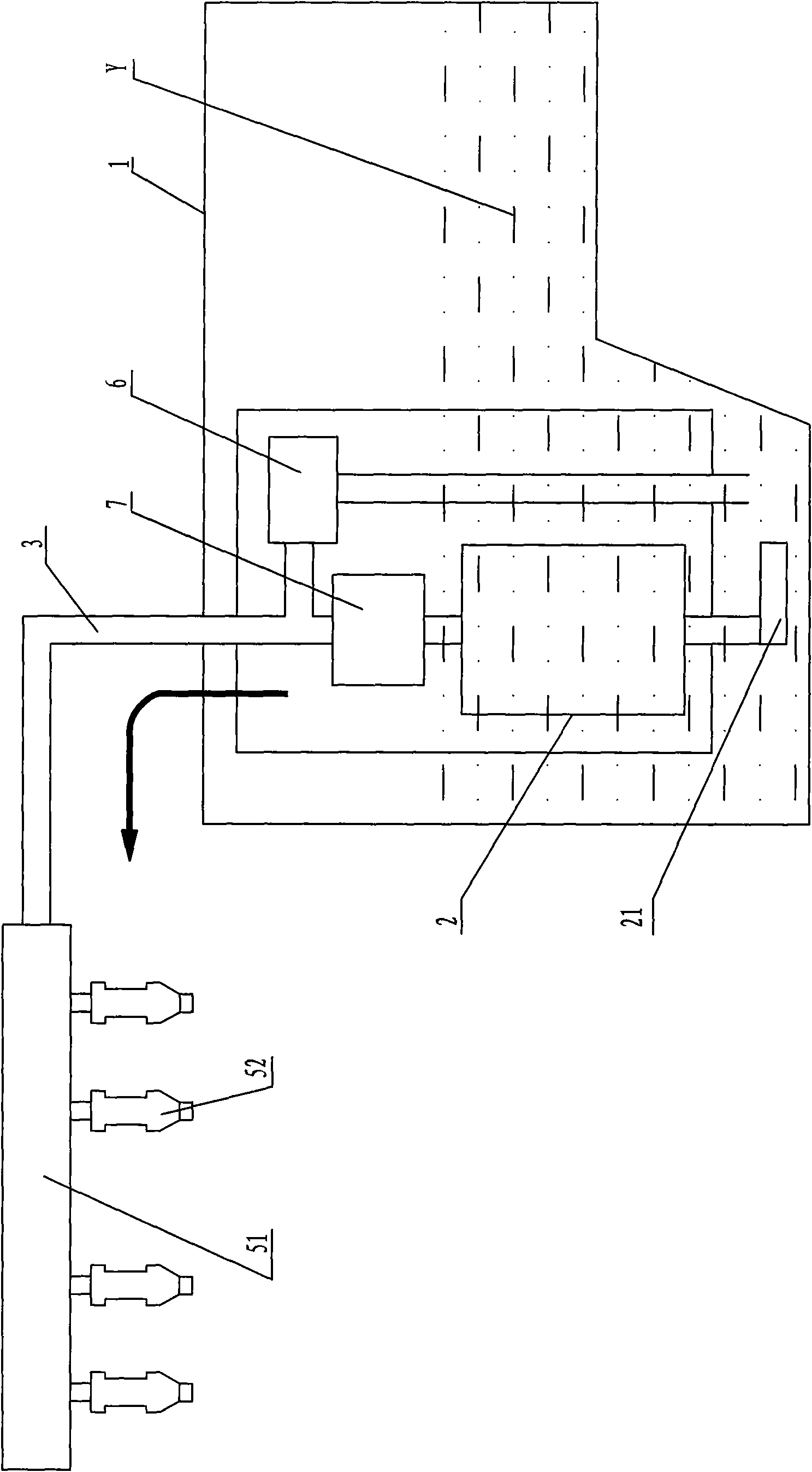 Process without opening cylinder for quickly removing carbon deposition of combustion chamber of engine