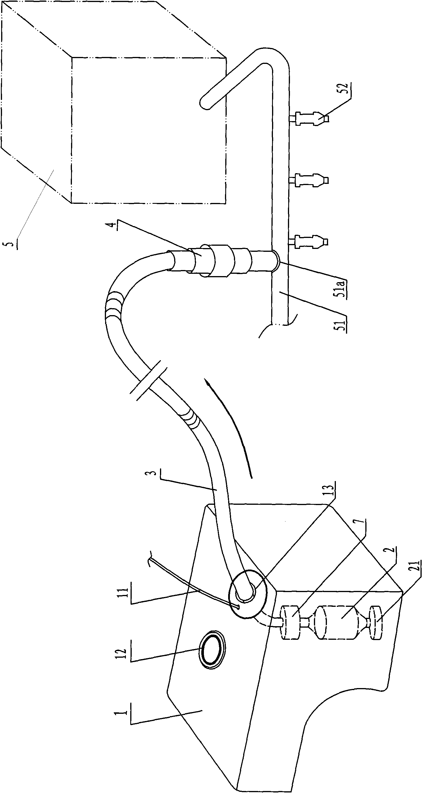 Process without opening cylinder for quickly removing carbon deposition of combustion chamber of engine