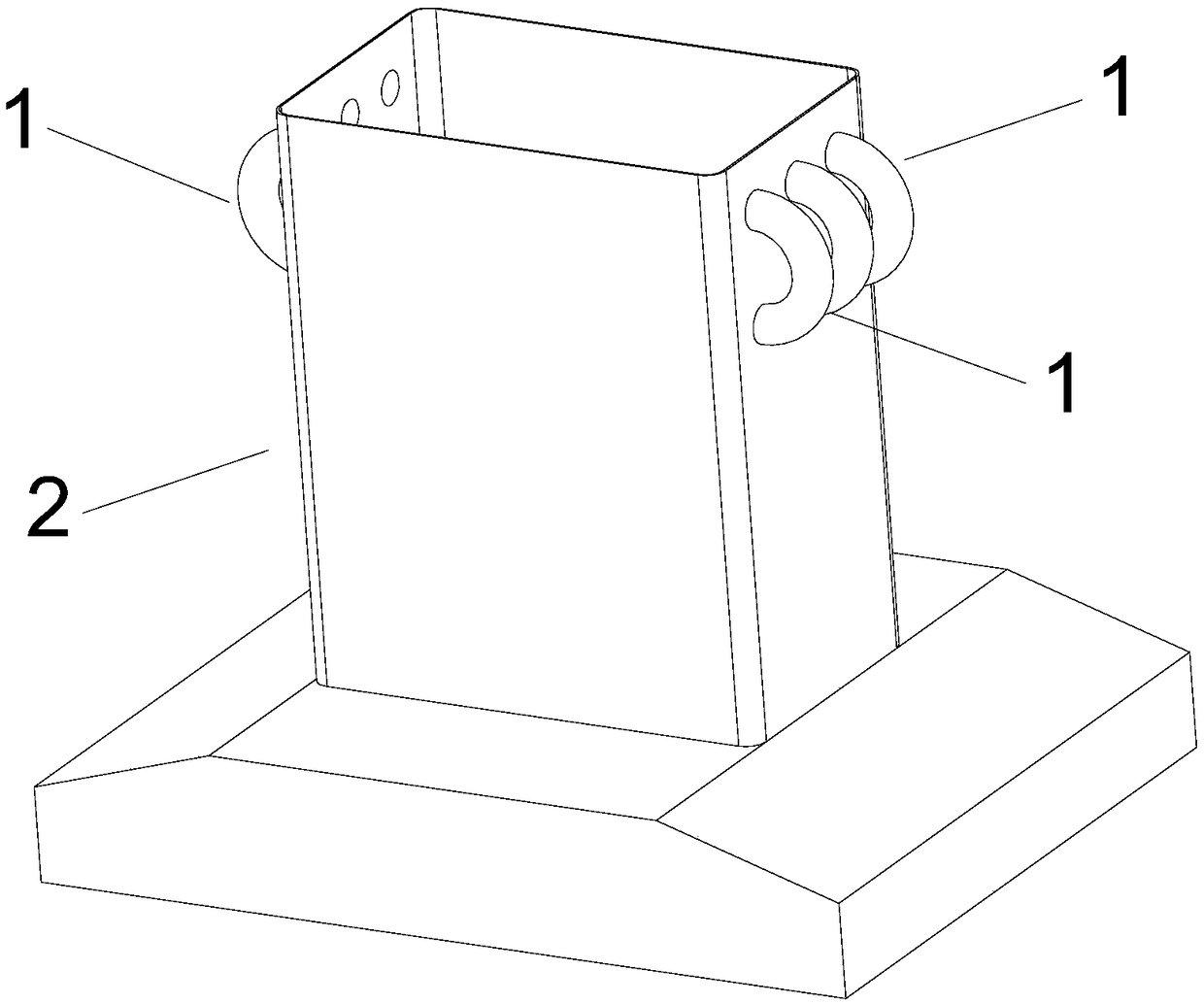 Kitchen ventilator shell with noise interference device and kitchen ventilator