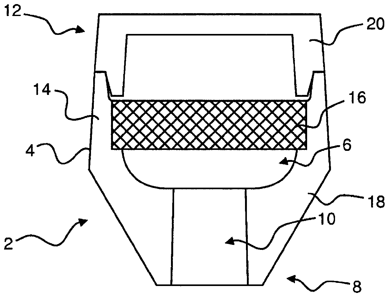 Method for producing moulded part and feeder insert for use in such method