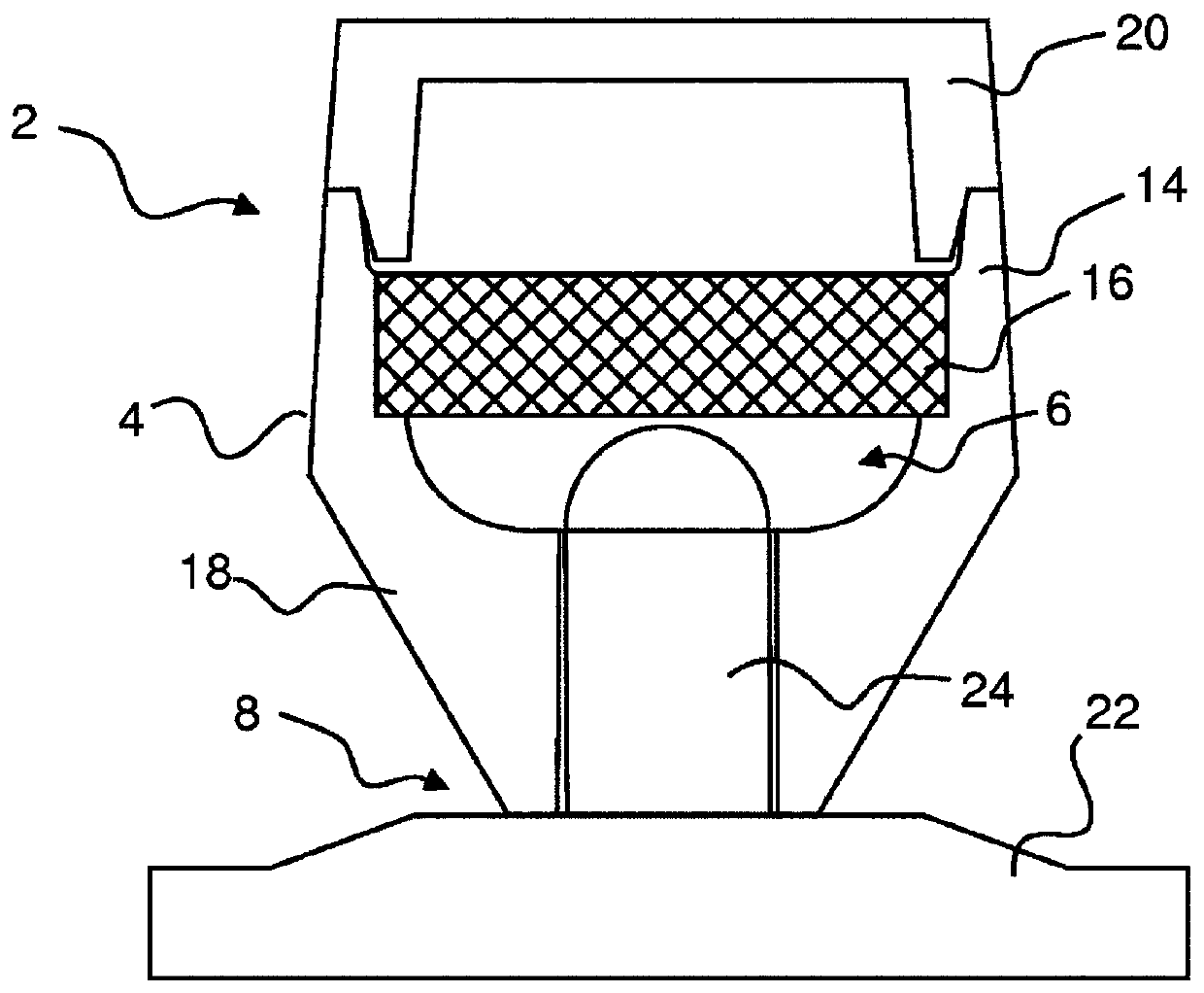 Method for producing moulded part and feeder insert for use in such method