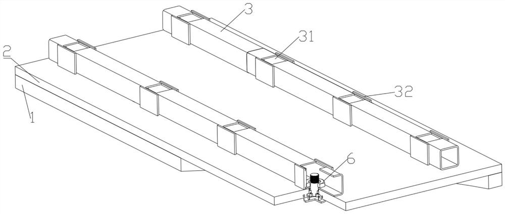 Rotary detachable steel frame and laminated slab connecting structure