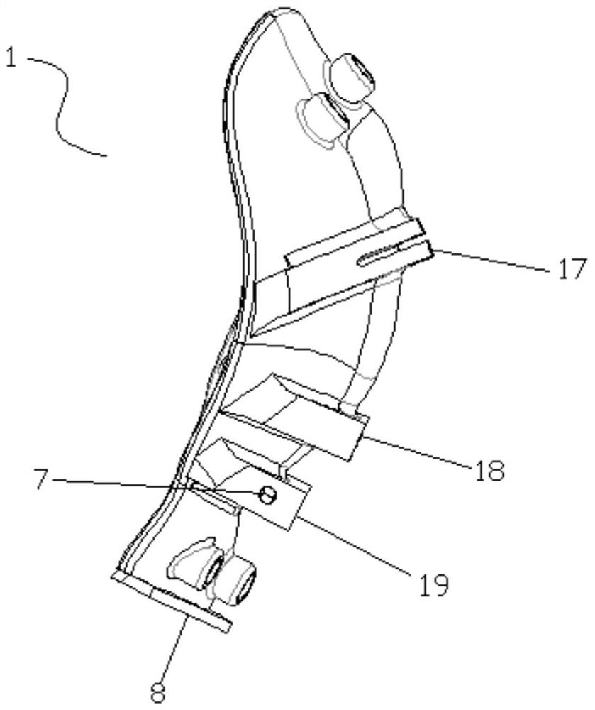 Navigation device for total knee arthroplasty of knee fusion