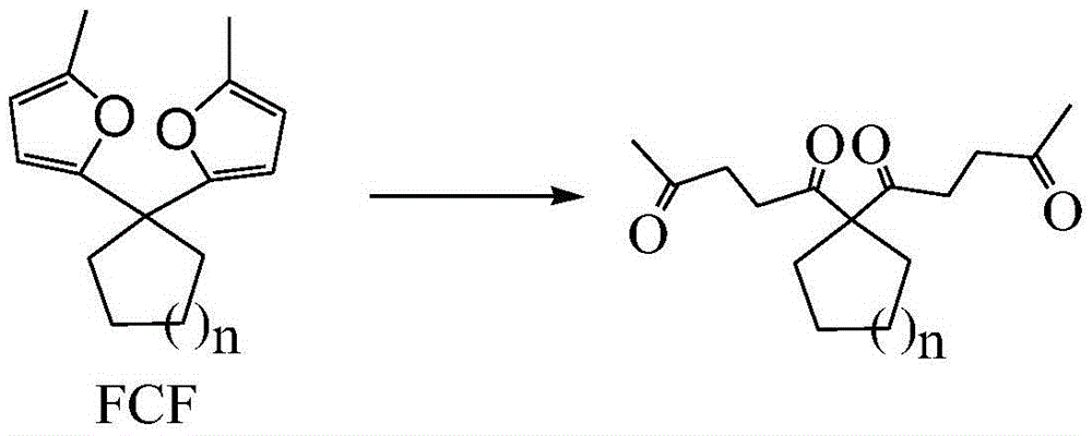 Fuel molecule with spirocyclic hydrocarbon structure and preparation method thereof