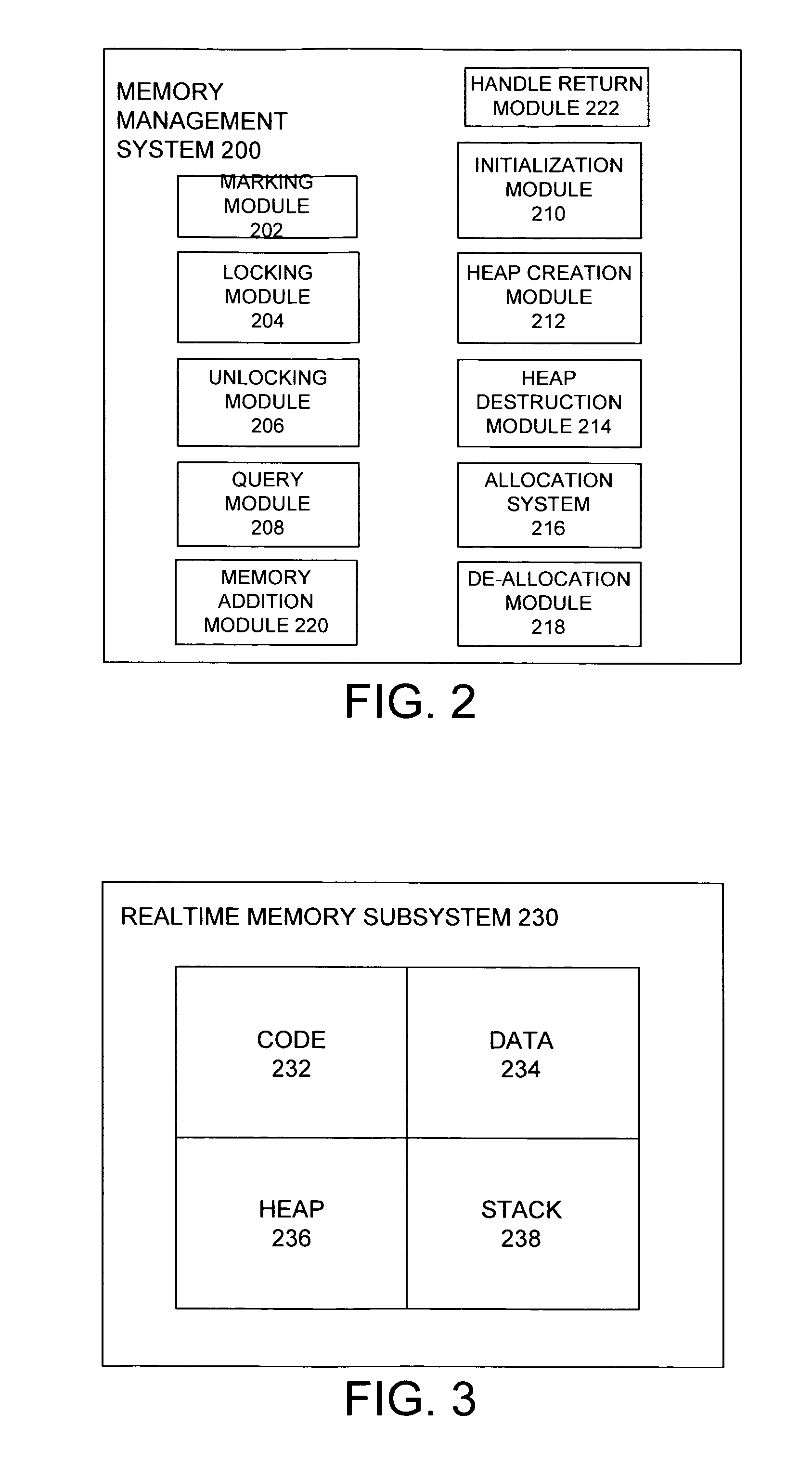 Realtime memory management via locking realtime threads and related data structures