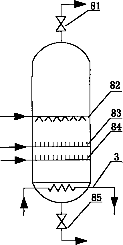 Process and system for preparing ammonia from ammonium bicarbonate by using wet process for flue gas denitration